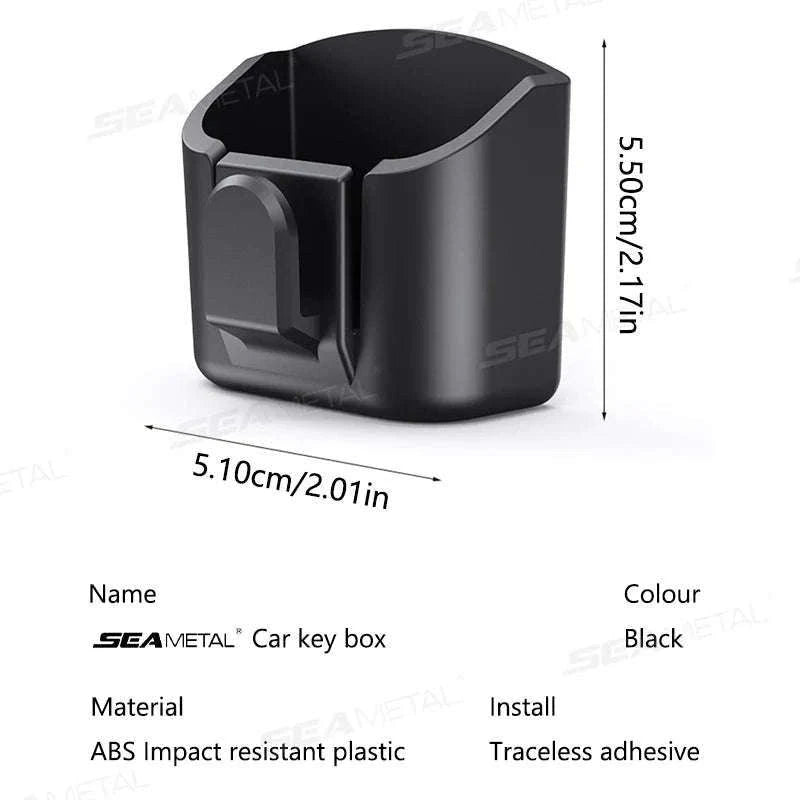 Dashboard Car Key Storage Box with Hanging Hook-1pc
