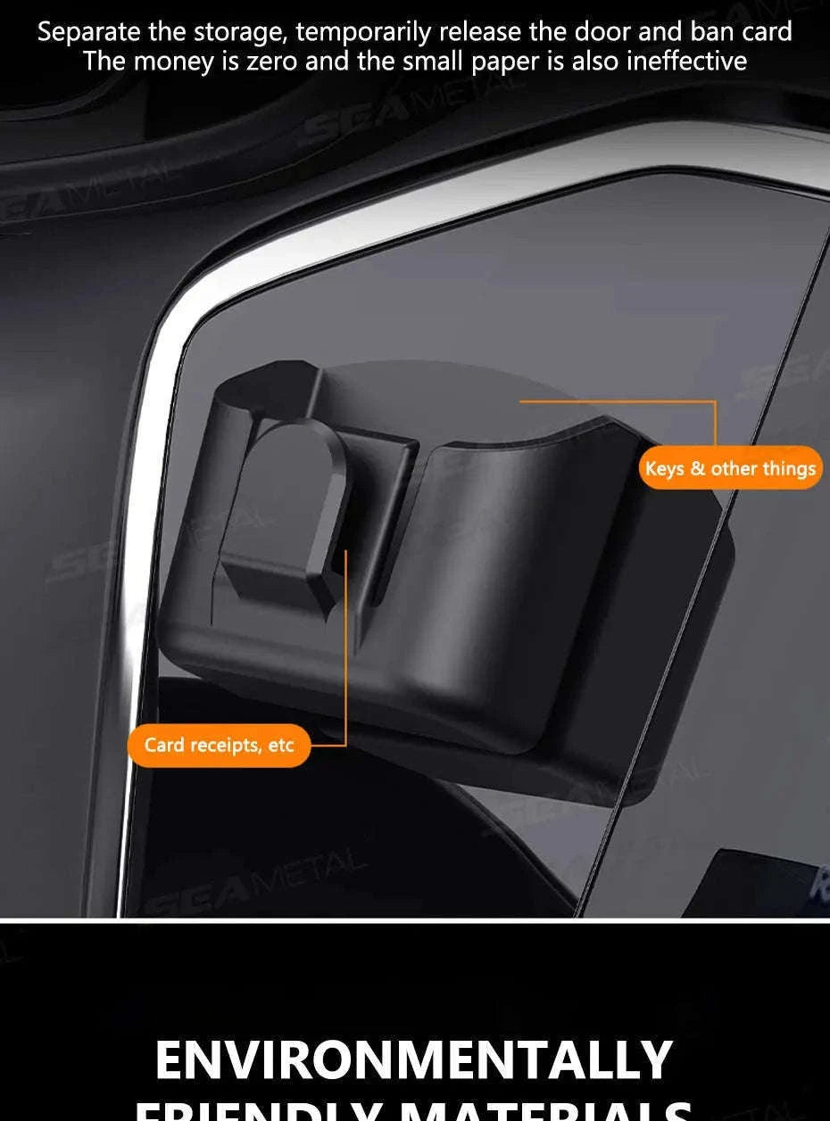 Dashboard Car Key Storage Box with Hanging Hook-1pc