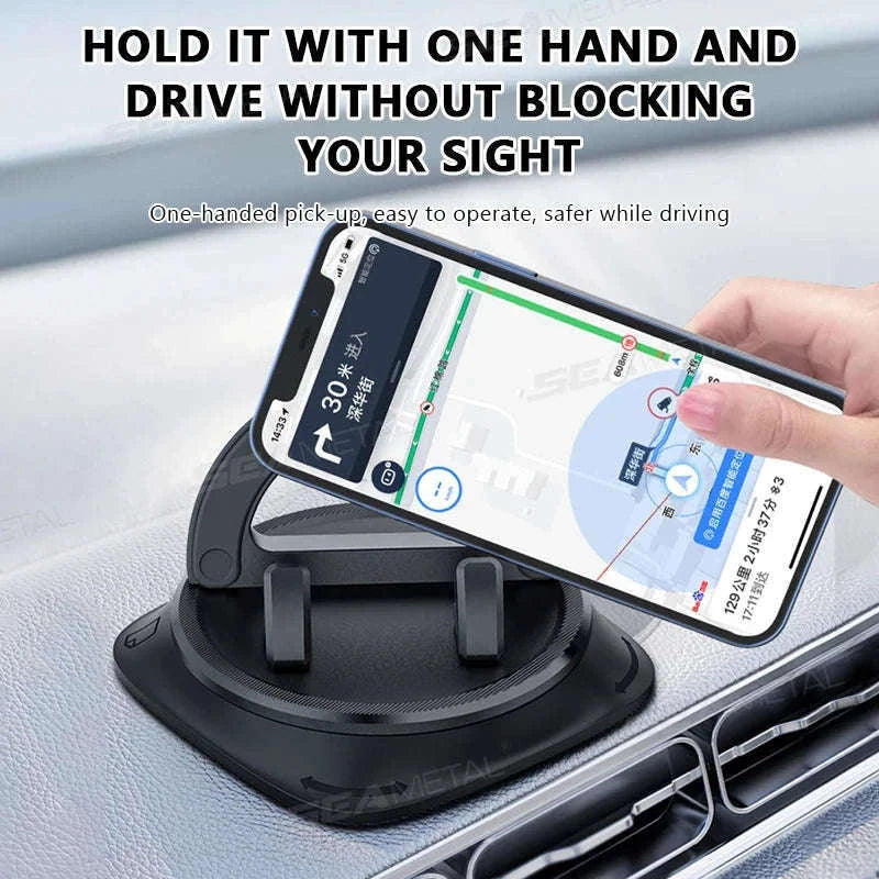 Dashboard Car Phone Holder Anti-Slip Stable Mount for Smartphones-1pc