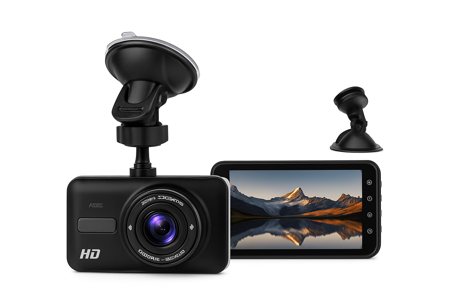 Front and Rear 1080P Dashcam with 4 Inch Touch Screen