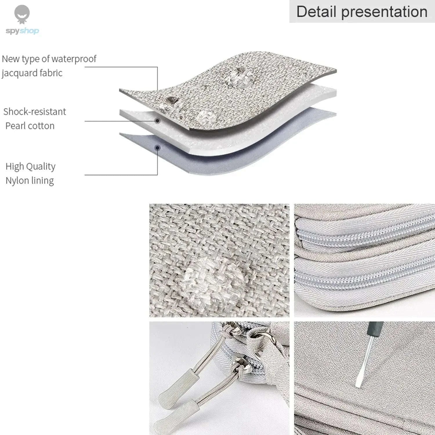 Data Cable Storage Bag – Waterproof Travel Organizer for Cords and Accessories-Single Layer 1