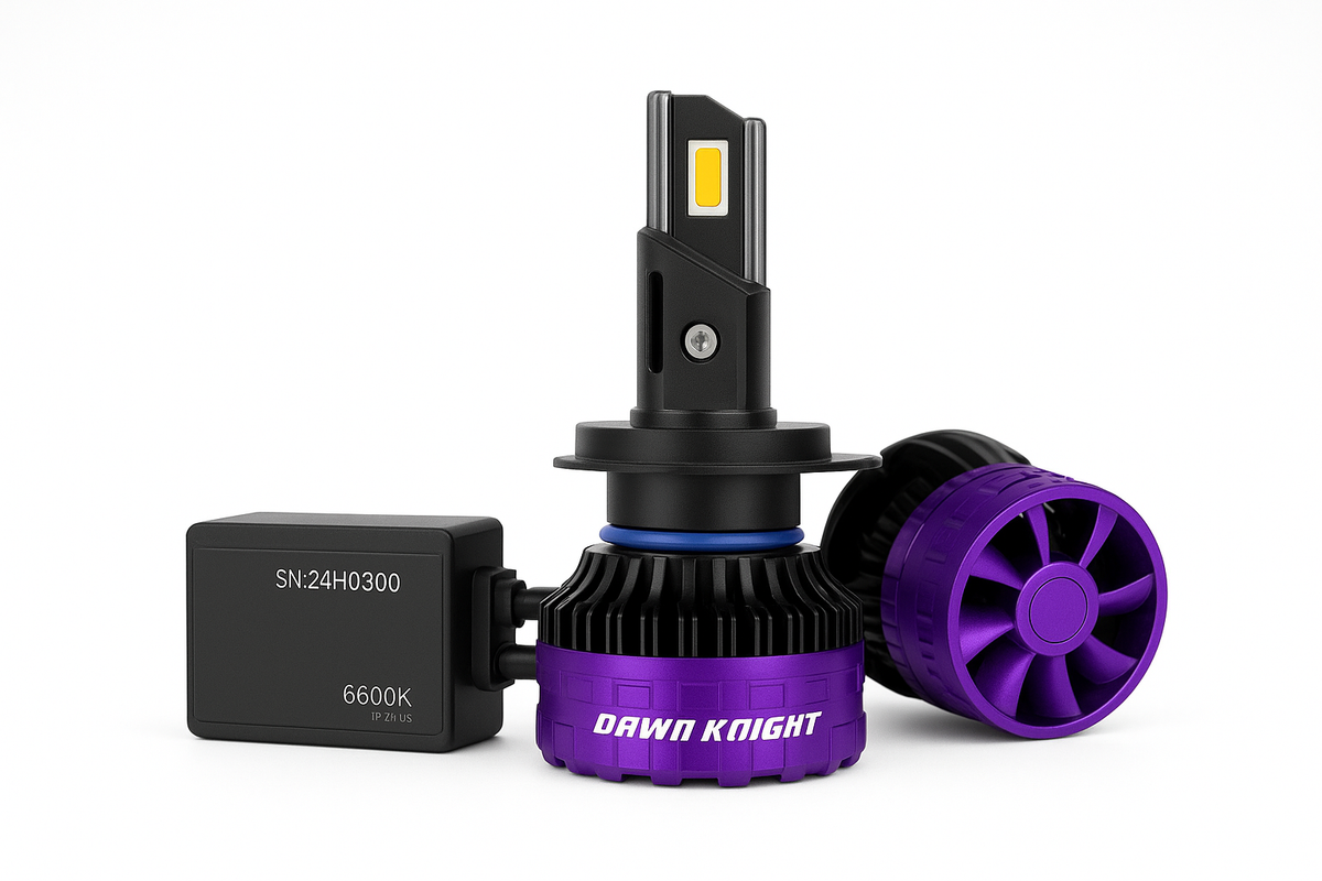 DAWNKNIGHT P7  PLUS 140W H7 Led Headlight Bulbs 6000K 4300K LED H4 H11 HB3 9005 HB4 9006 Led Double Copper Tube 12V 2pcs