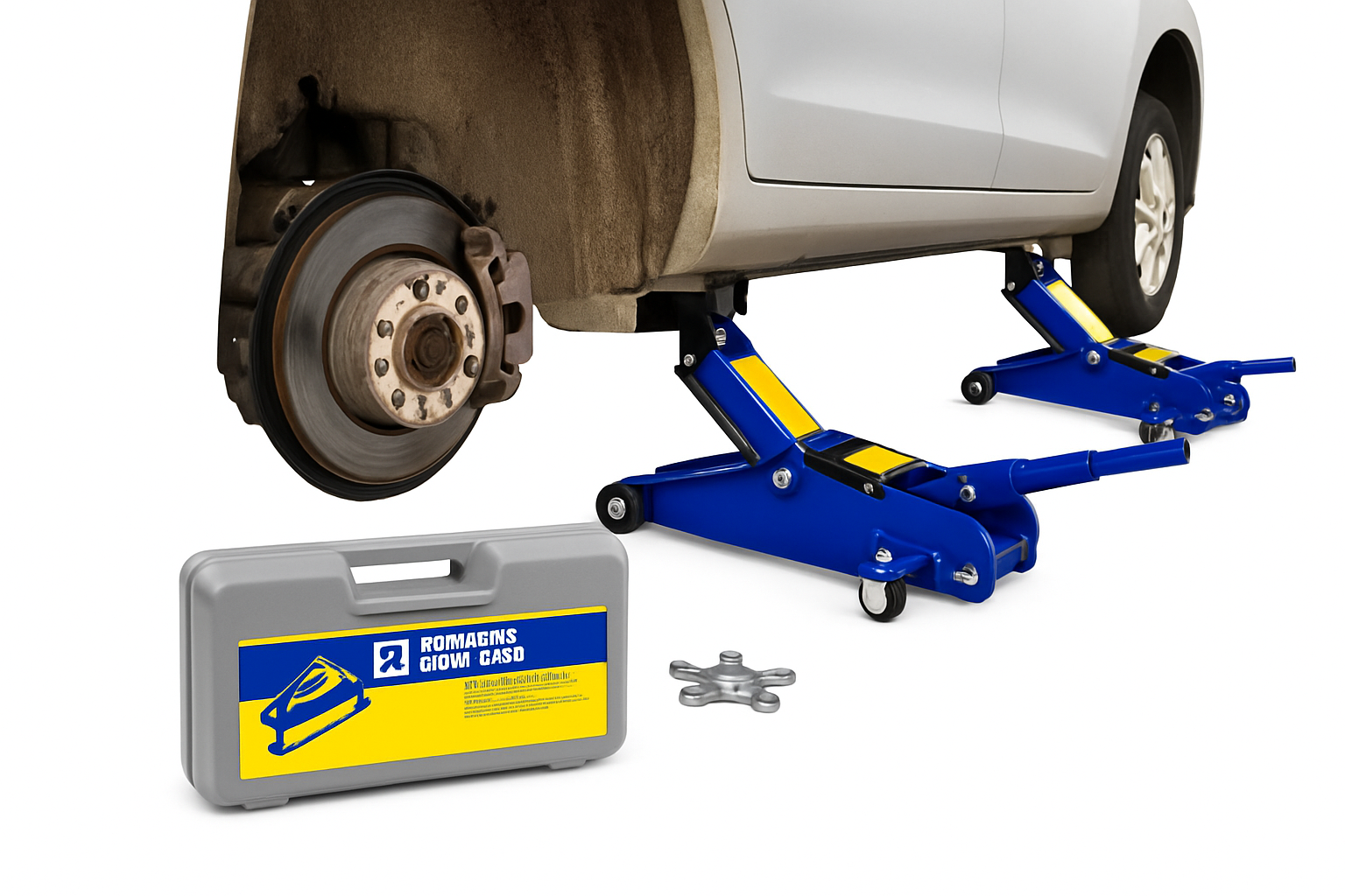 2 tonnin hydraulinen lattiatunkki autoille ja pakettiautoille