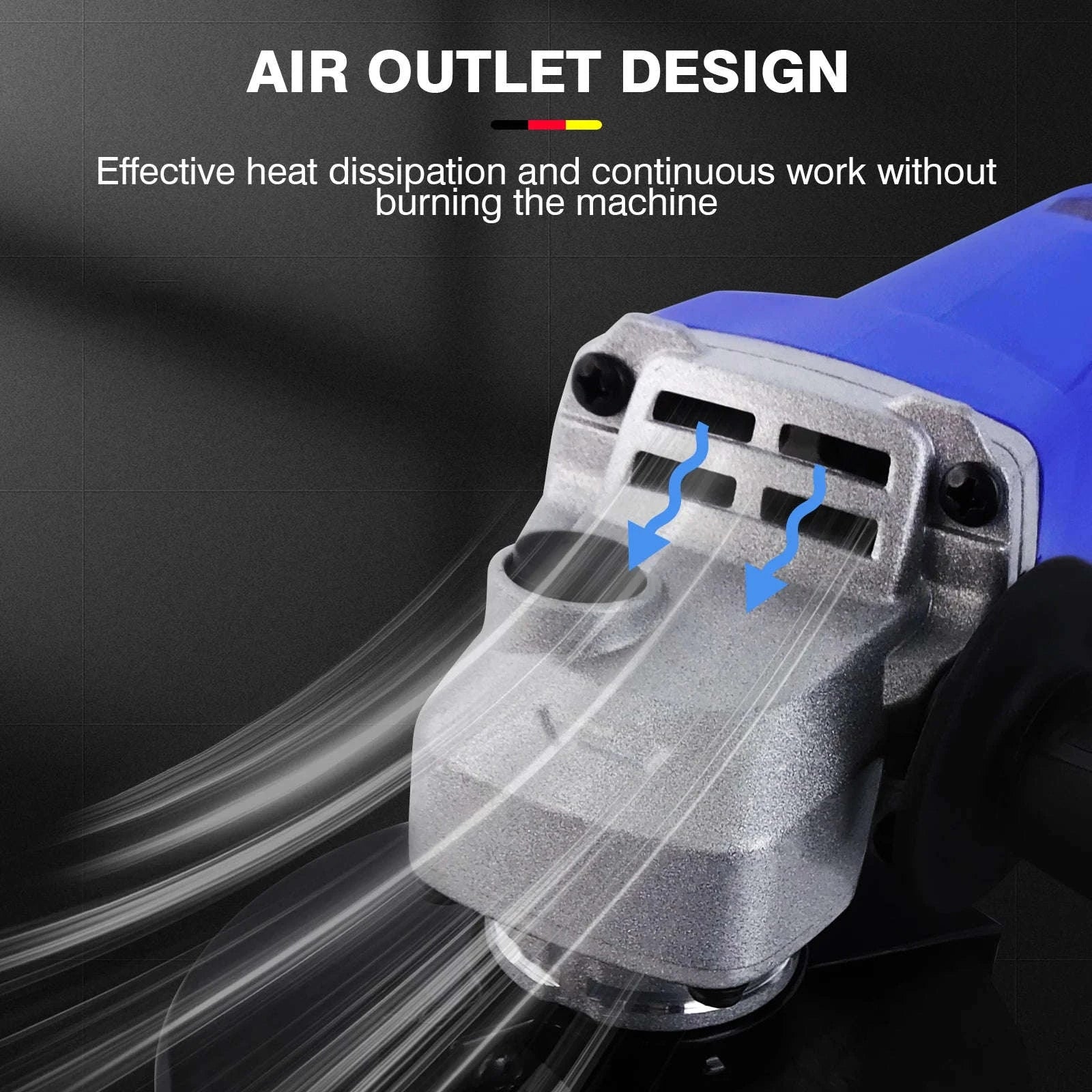 DayPlus 2000W Electric Angle Grinder 115mm-UNITED KINGDOM