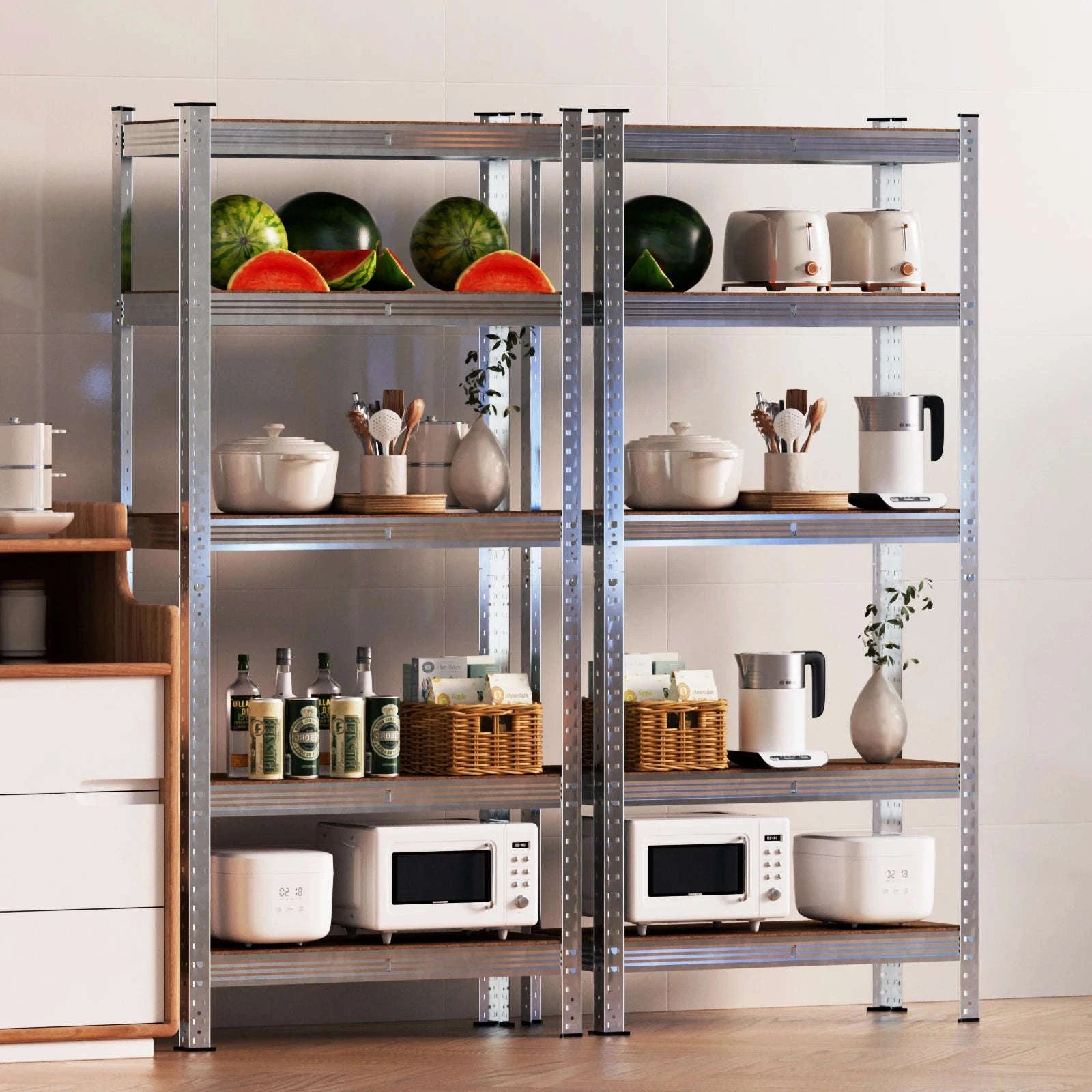 DayPlus 5‑Tier Boltless Garage Shelving Unit-150 x 70 x 30 cm / UNITED KINGDOM
