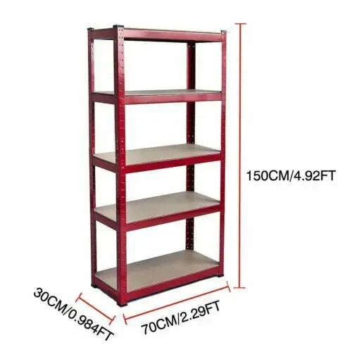 DayPlus 5‑Tier Boltless Garage Shelving Unit-150 x 70 x 30 cm / UNITED KINGDOM