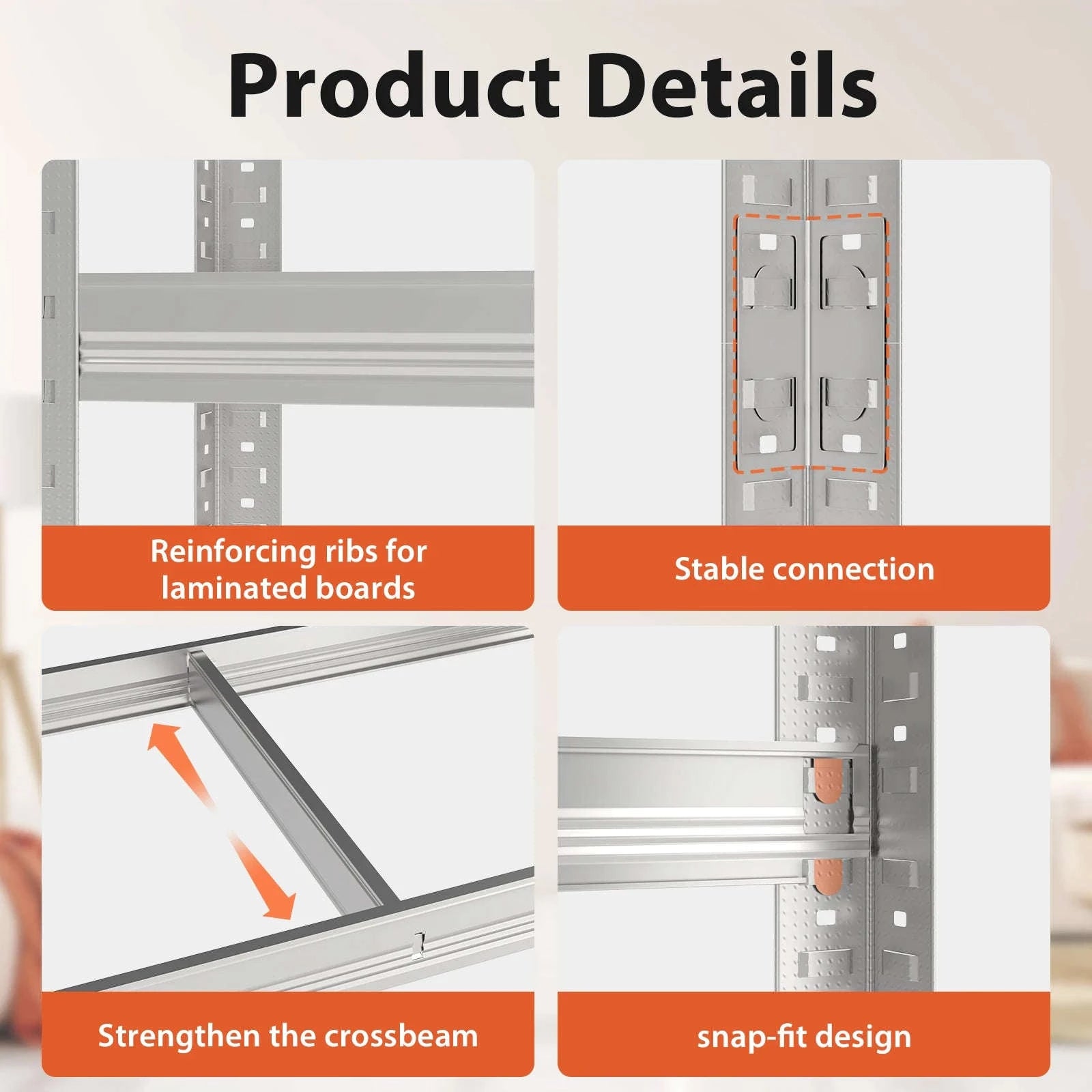 DayPlus 5‑Tier Boltless Garage Shelving Unit-150 x 70 x 30 cm / UNITED KINGDOM