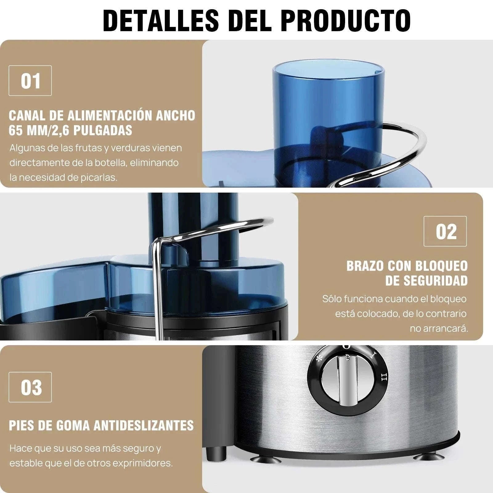 DayPlus 900W Centrifugal Juicer for Whole Fruits and Vegetables-GERMANY
