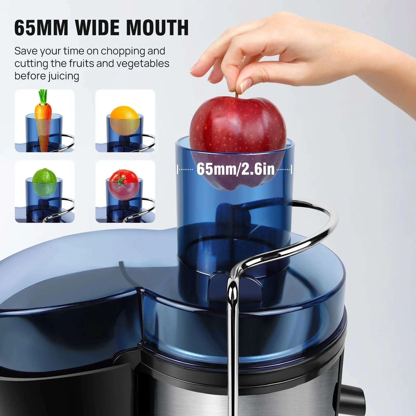 DayPlus Centrifugal Juicer Machine with Wide Feed Chute-GERMANY