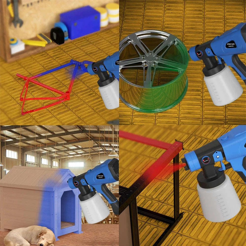 DayPlus Electric Paint Sprayer with 3 Spray Patterns and 1000ml Tank-UNITED KINGDOM