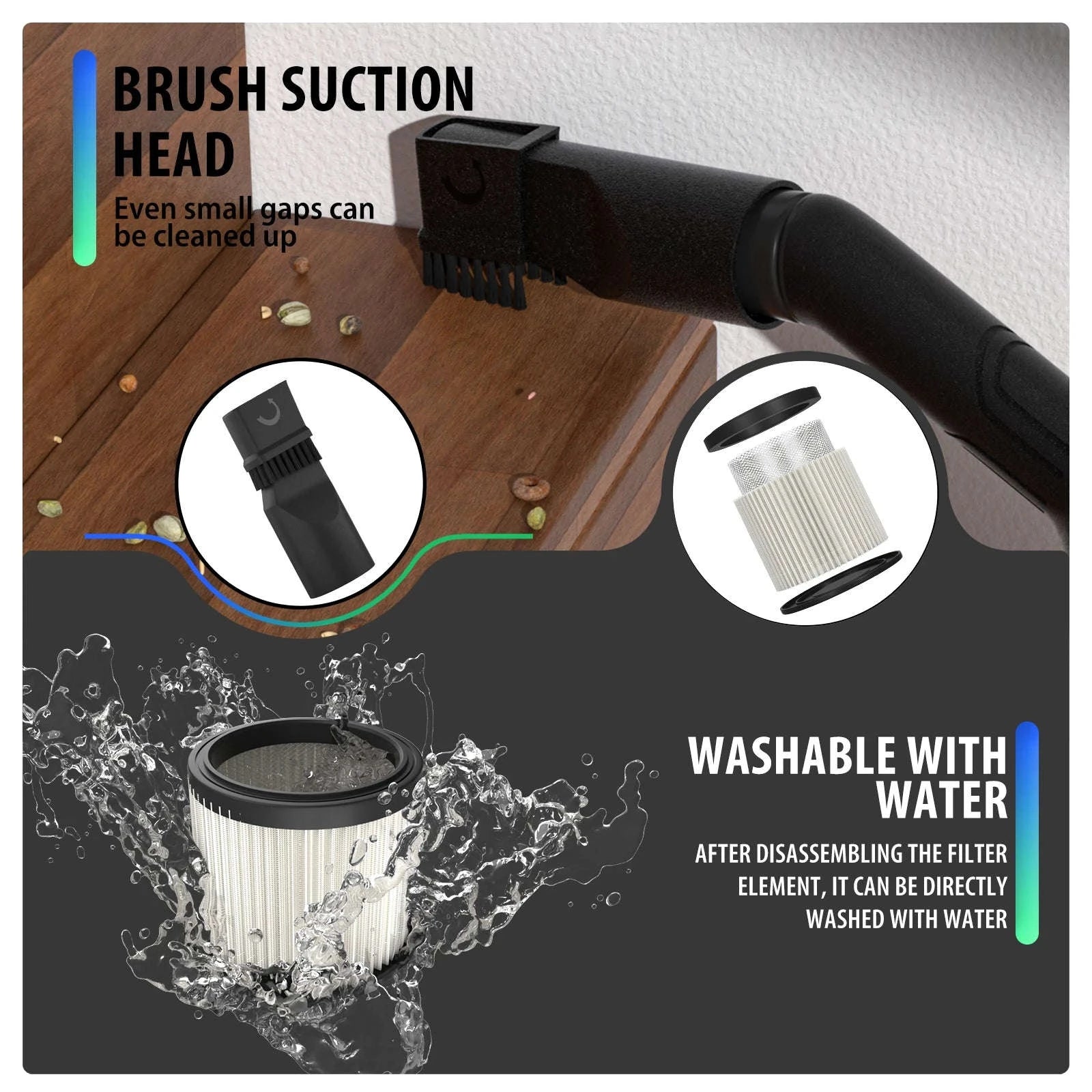 DayPlus Industrial Vacuum Cleaner Wet & Dry 15L-UNITED KINGDOM