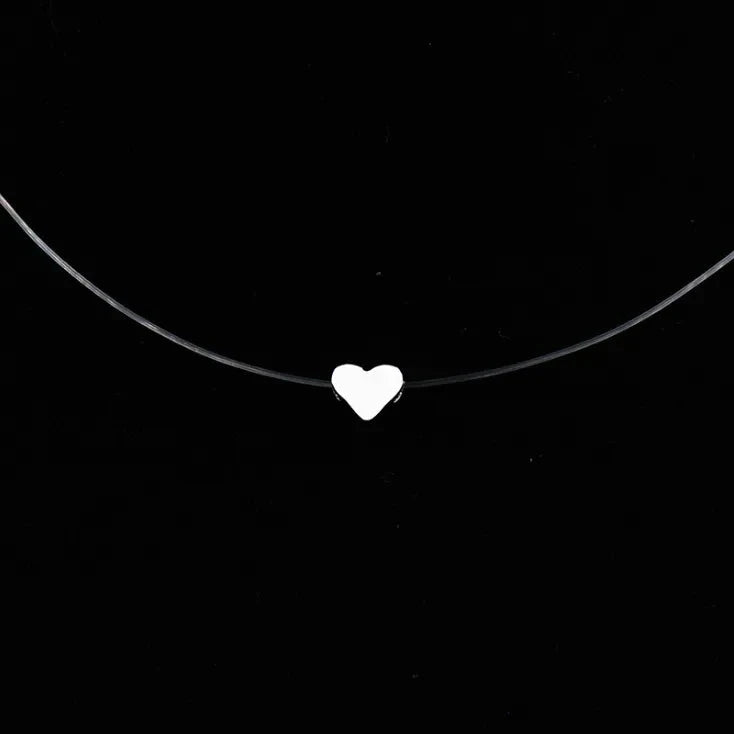 Dazzling Zircon Floating Necklace-6 claw