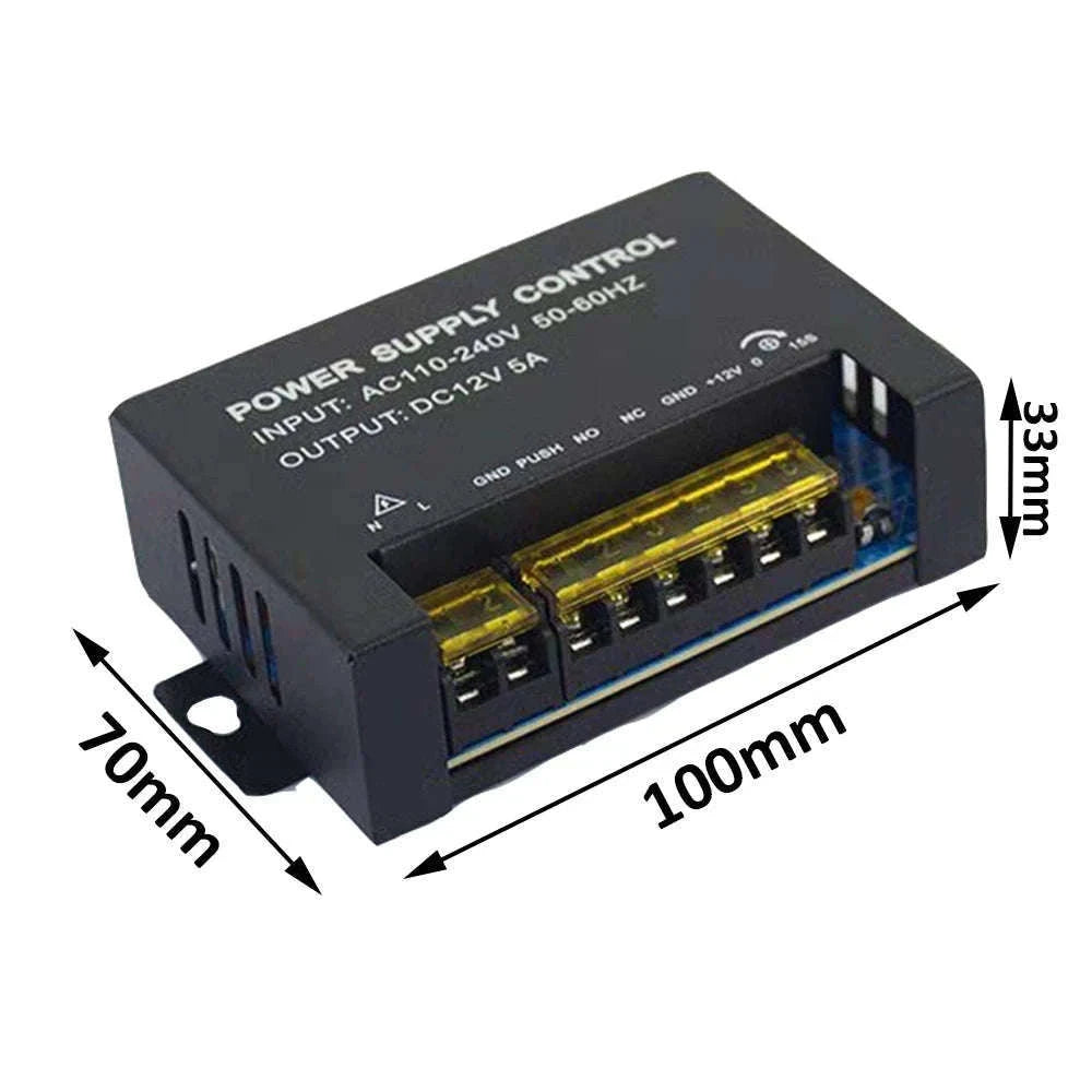 DC 12V Door Access Control Power Supply for Electric Locks-P03W-5A
