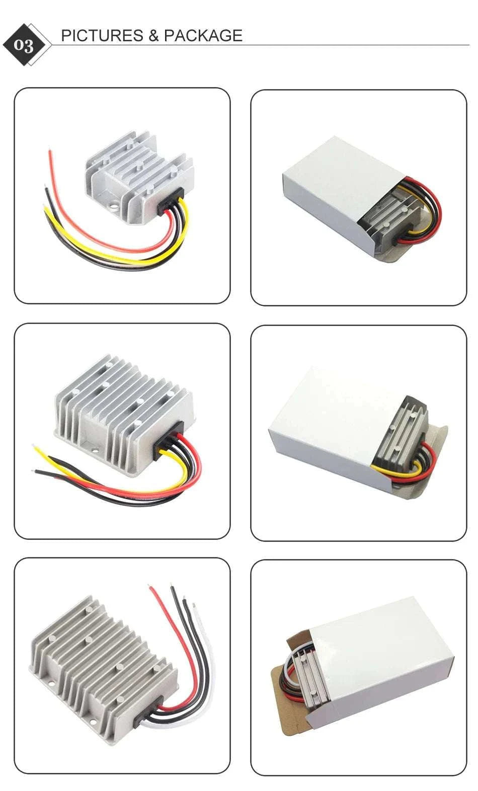 DC 8–40V to 12V Boost Buck Converter Voltage Stabilizer-3A / 8-40V / 12V
