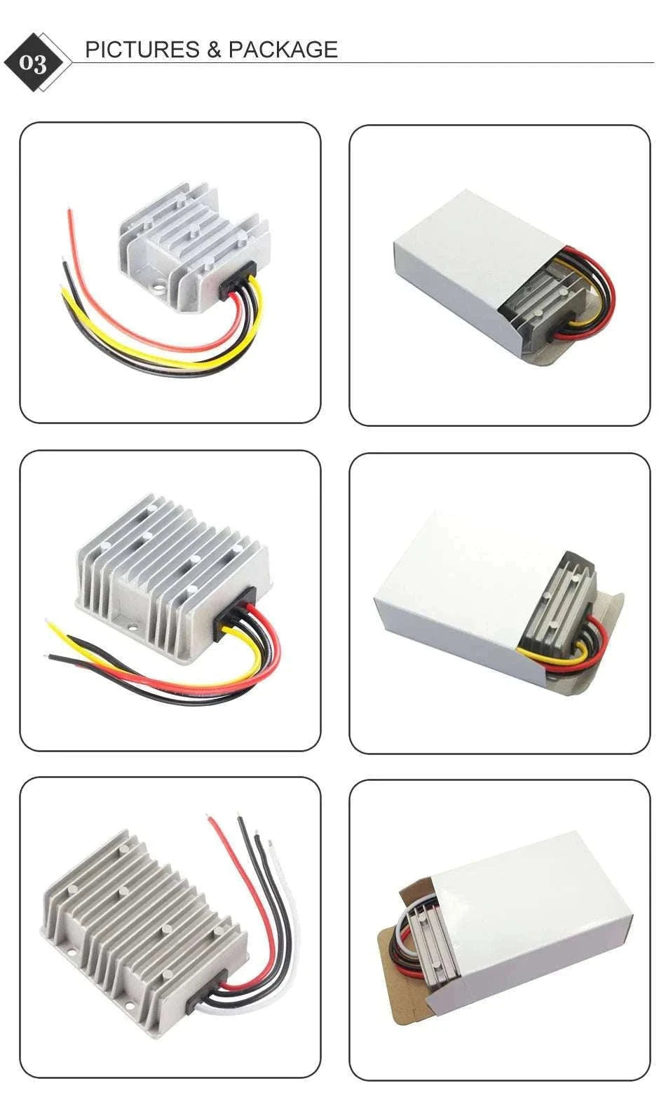 DC 8–40V to 12V Voltage Stabilizer Converter-3A / 8-40V / 12V
