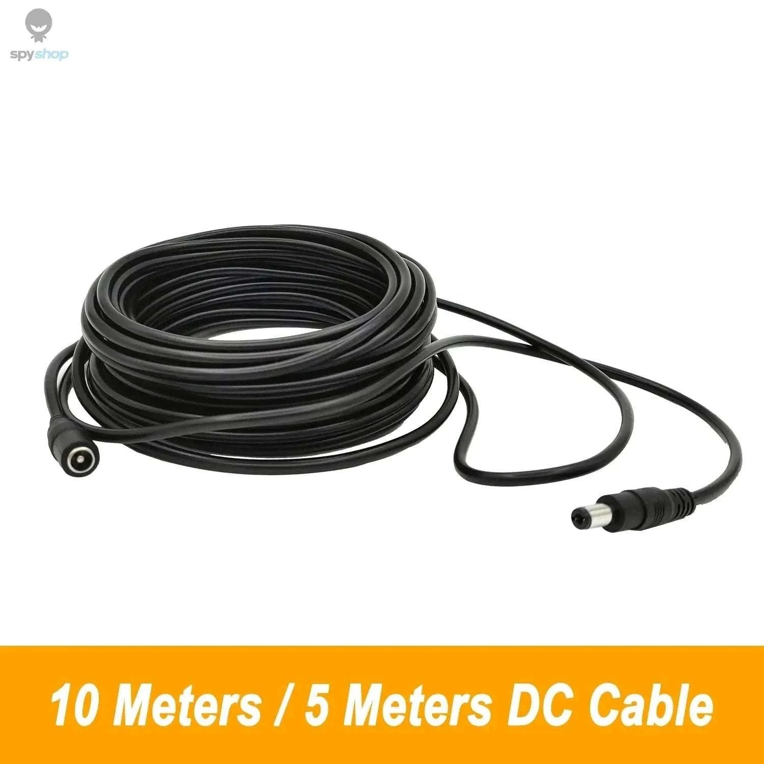 DC12V Power Extension Cable – 5M/10M Reach for LED & CCTV Power-