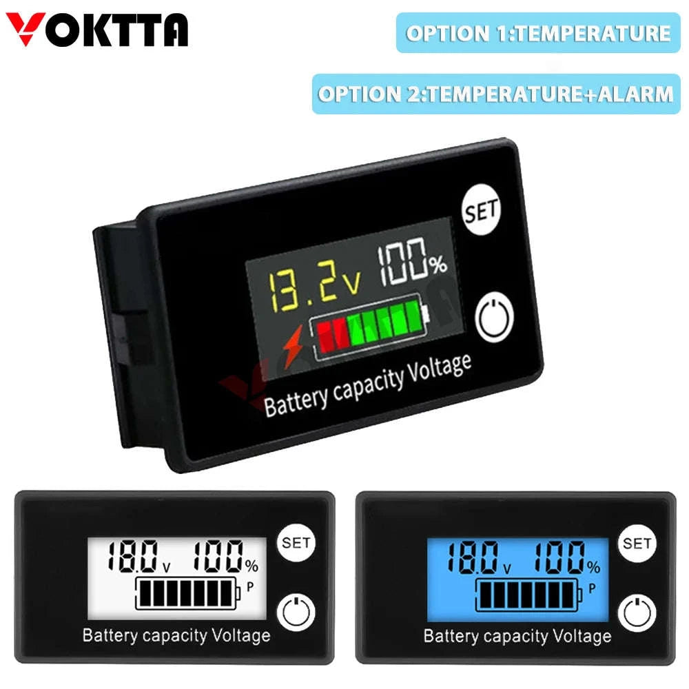 DC8-100V Battery Capacity Indicator for Cars & Bikes-Optiona B