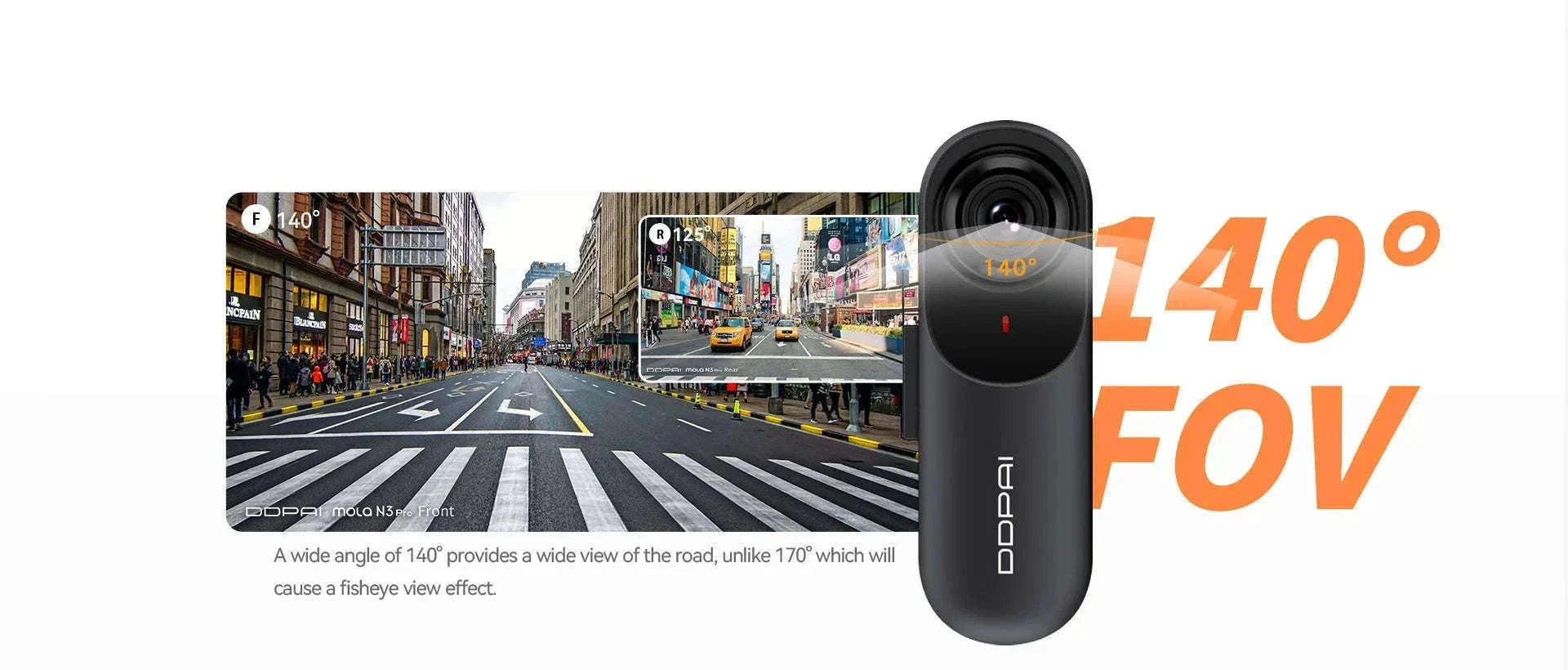 DDPAI Mola N3 Pro 2.5K Dash Camera with GPS and WiFi-N3 Pro GPS