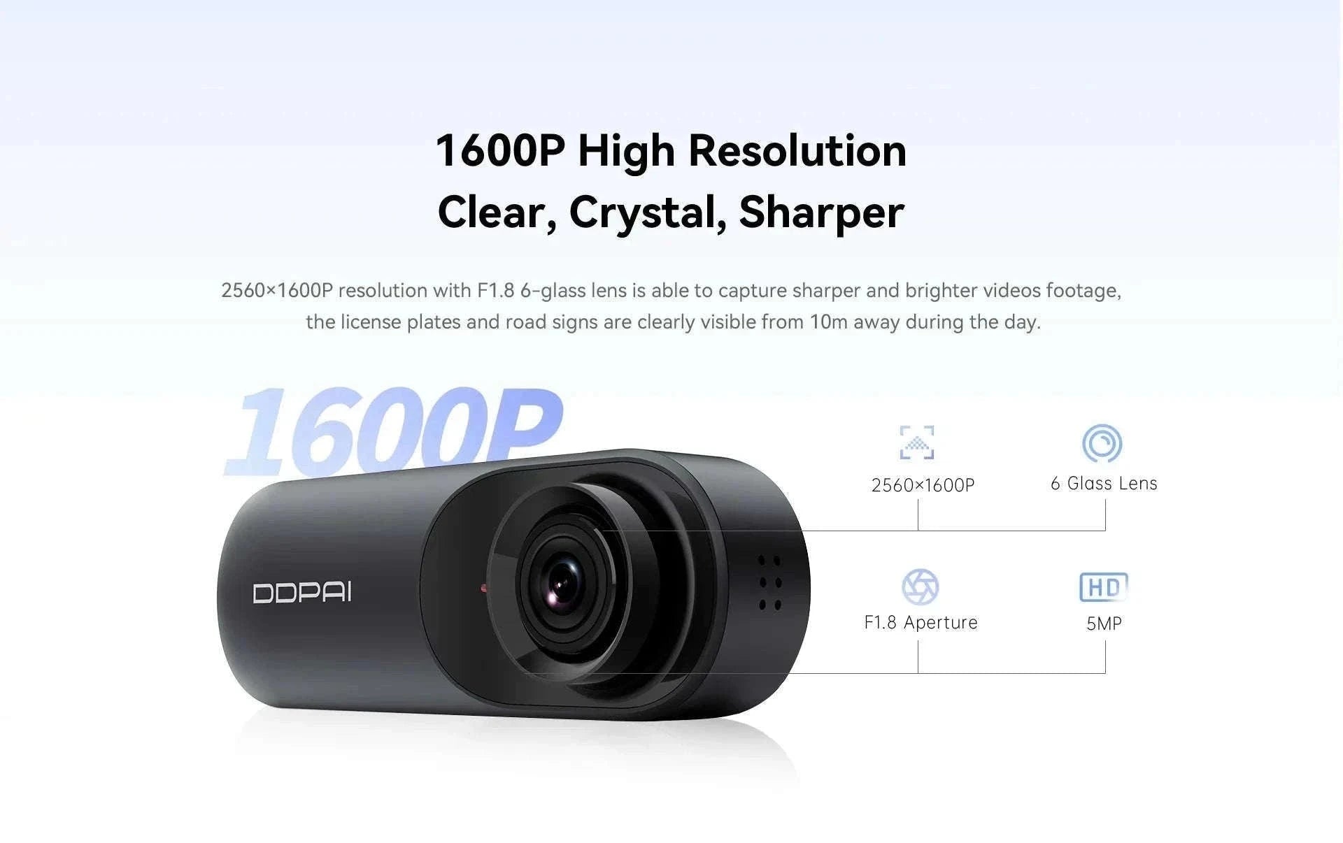 DDPAI Mola N3 Pro 2.5K Dash Camera with GPS and WiFi-N3 Pro GPS