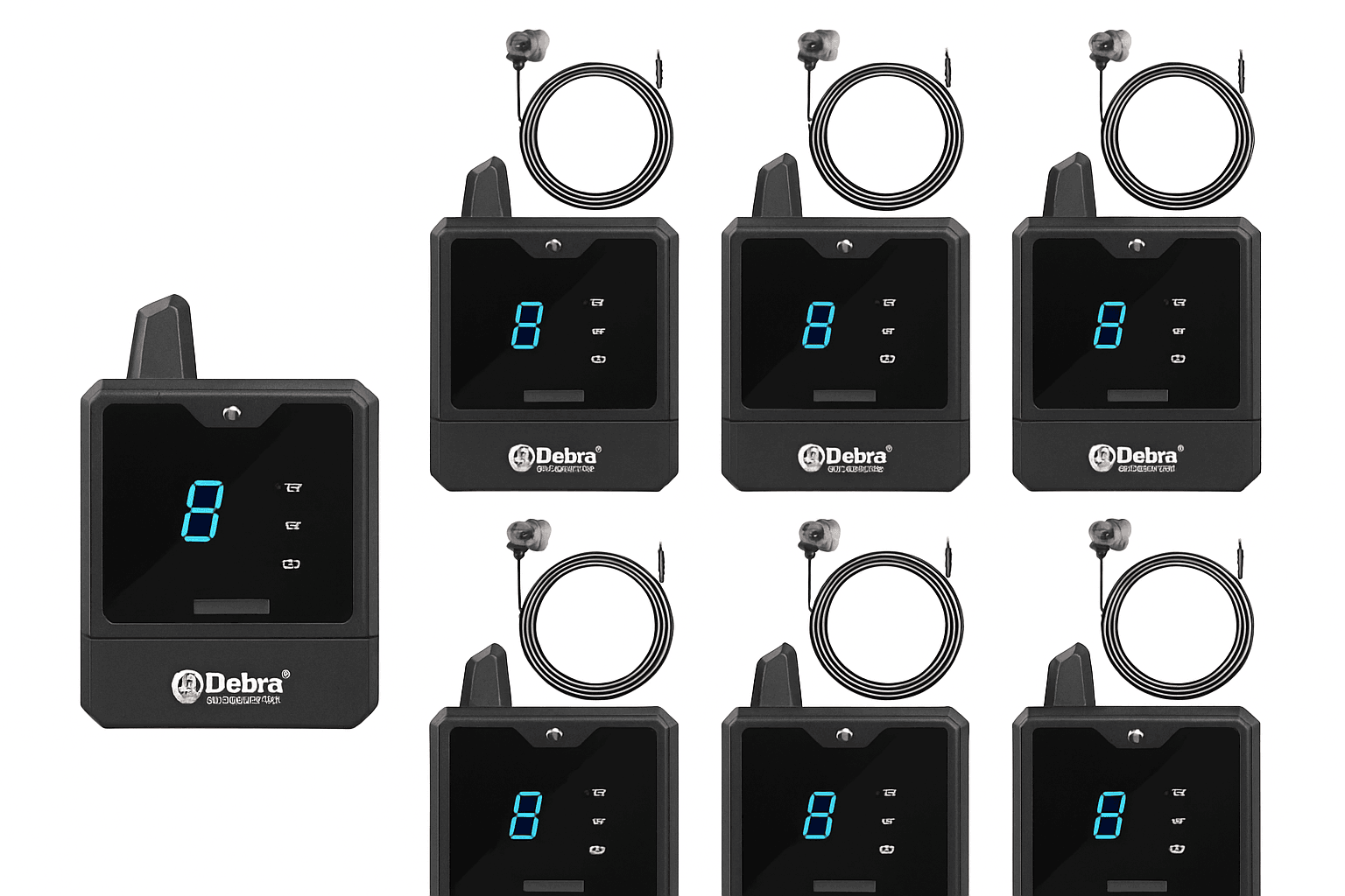 Debra Audio Er-Mini Wireless In-Ear Monitor System-With 6 Receiver