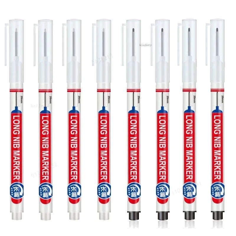 Deep Hole Marker Pen Set – 20mm Tip-4Pcs white