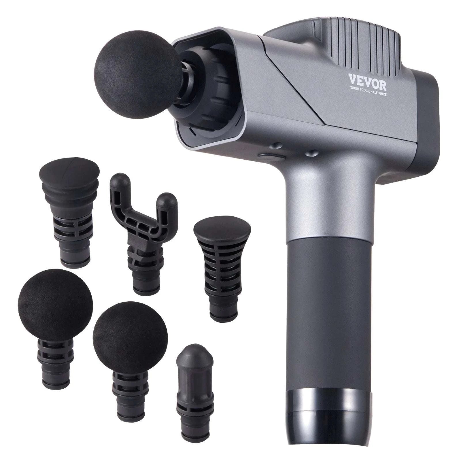 Deep Tissue Massage Gun with 8 Speeds & 6 Heads for Muscle Relief-35W / United States