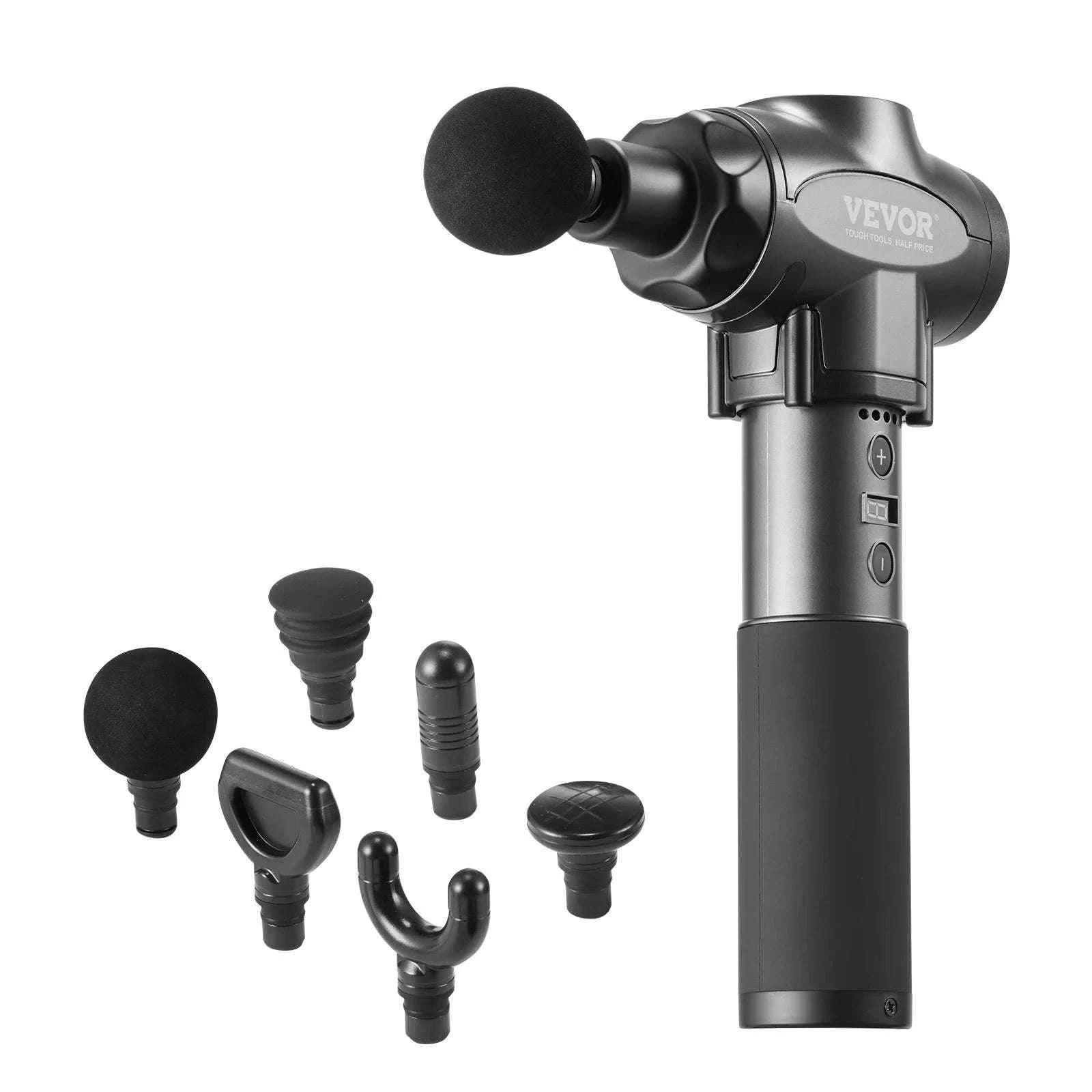 Deep Tissue Massage Gun with 9 Speeds & 6 Heads for Muscle Relief-X-shape / CZECH REPUBLIC