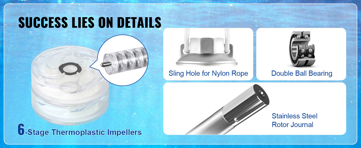 Deep Well Submersible Pump Stainless Steel High Head