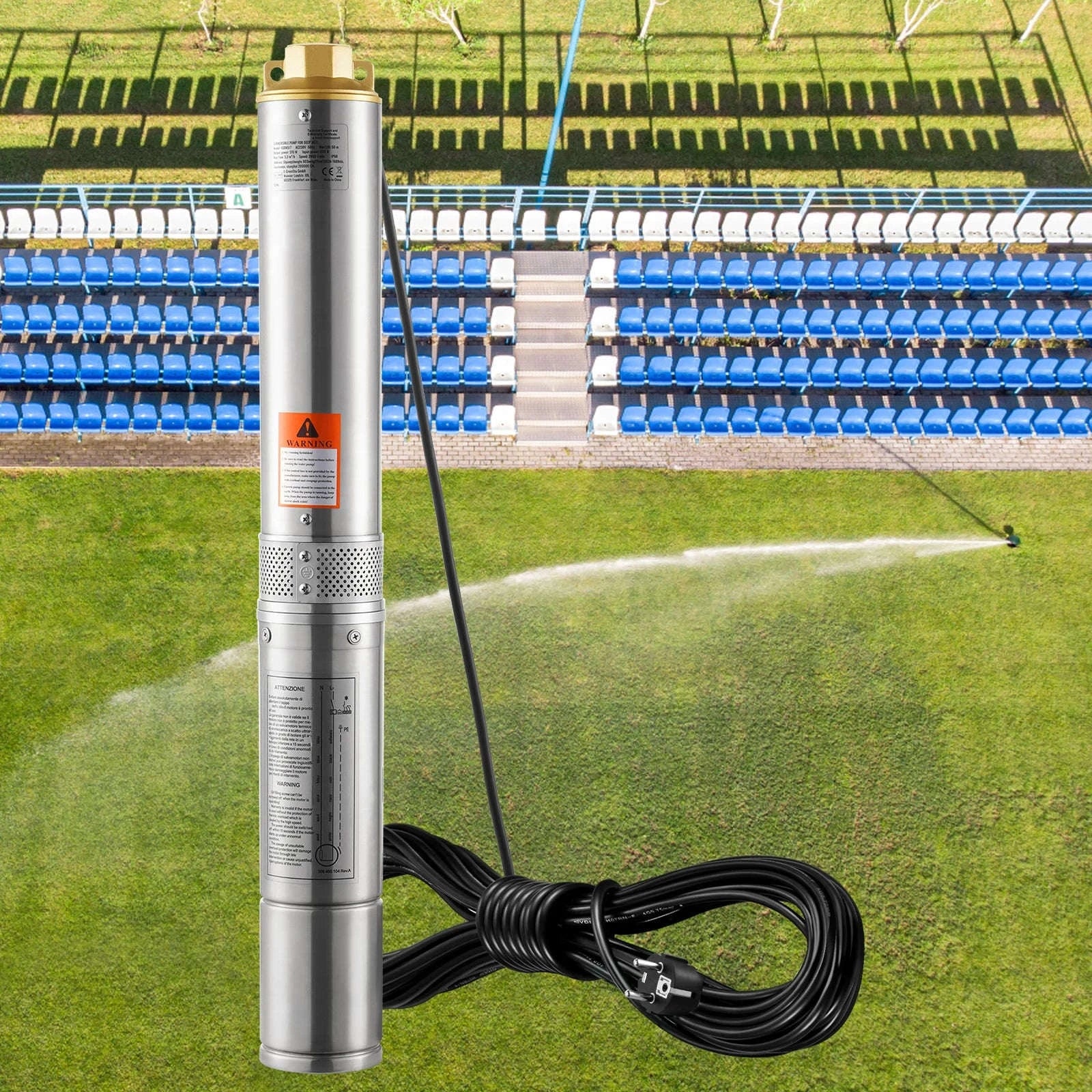 Deep Well Submersible Pump 370W-2200W 230V Stainless Steel-750W Built-in / EU / spain