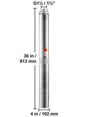 Deep Well Submersible Pump 370W-2200W 230V Stainless Steel-750W Built-in / EU / spain