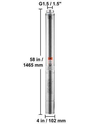 Deep Well Submersible Pump 370W-2200W 230V Stainless Steel-750W Built-in / EU / spain