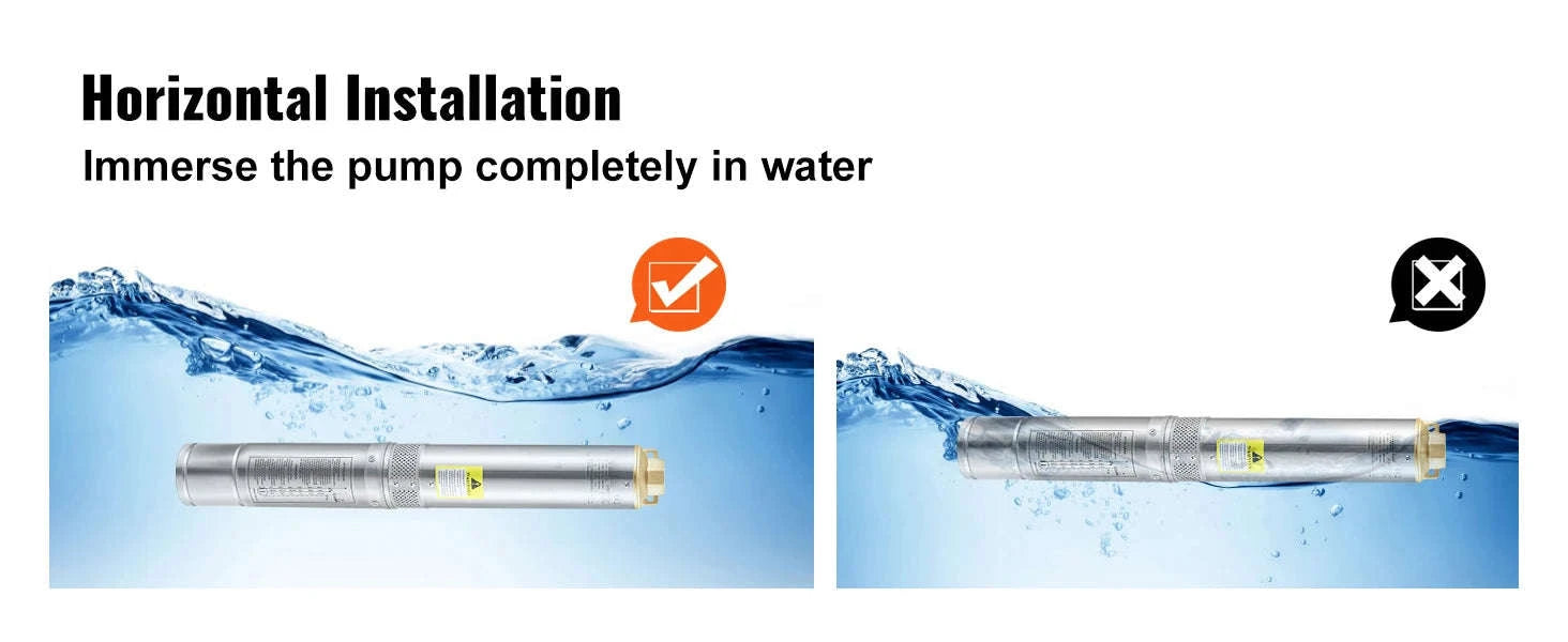 Deep Well Submersible Pump Stainless Steel High Head-370W Outer Starter / EU / CZECH REPUBLIC