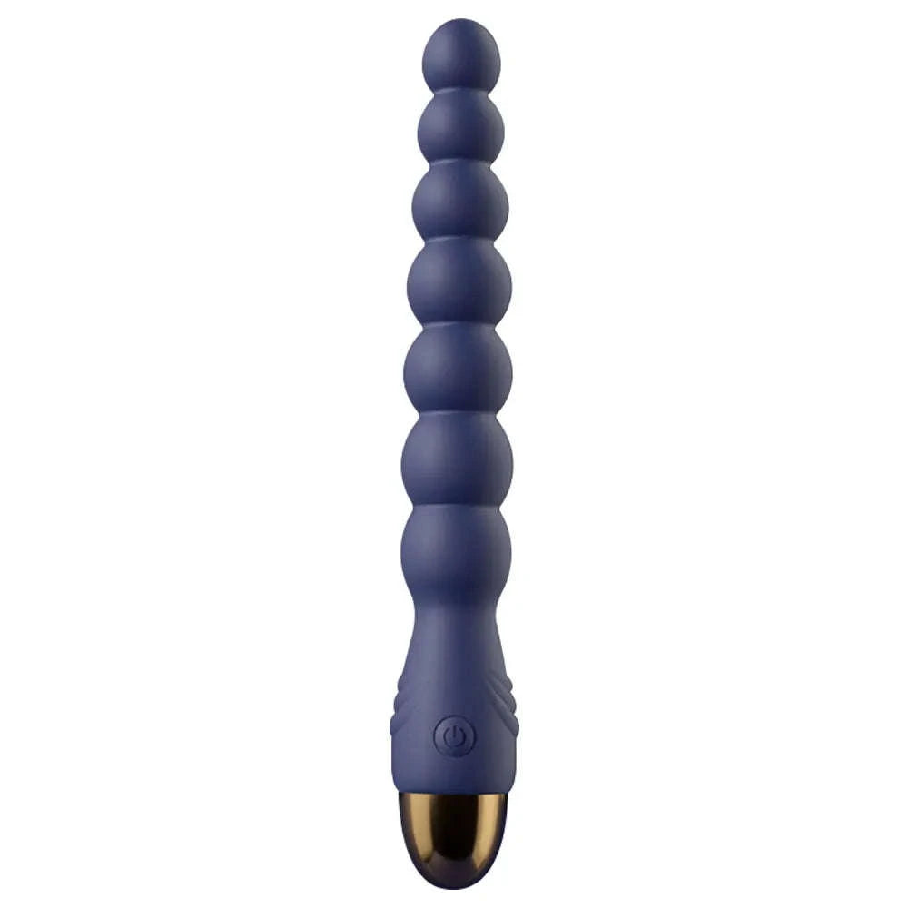 Deluxe Anal Bead Vibrator for Couples-blue