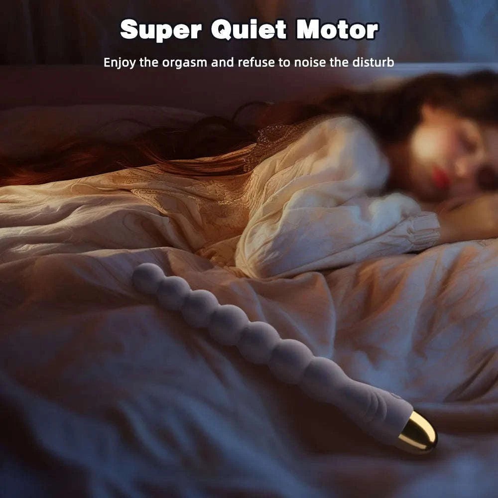 Deluxe Anal Bead Vibrator for Couples-blue