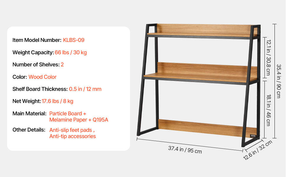 Desktop Bookshelf Storage Organizer 1/2/3-Tier Wood Display Shelf-Wood 1-Tier White / United States
