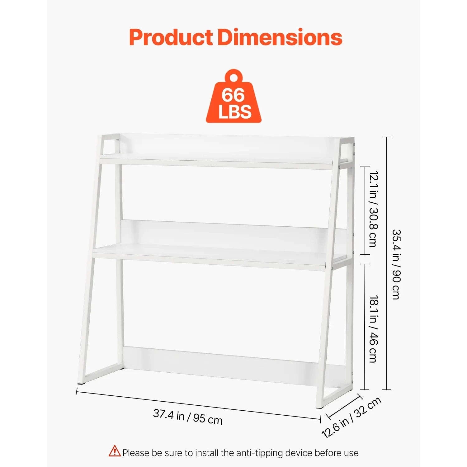 Desktop Bookshelf Storage Organizer 1/2/3-Tier Wood Display Shelf-Wood 1-Tier White / United States