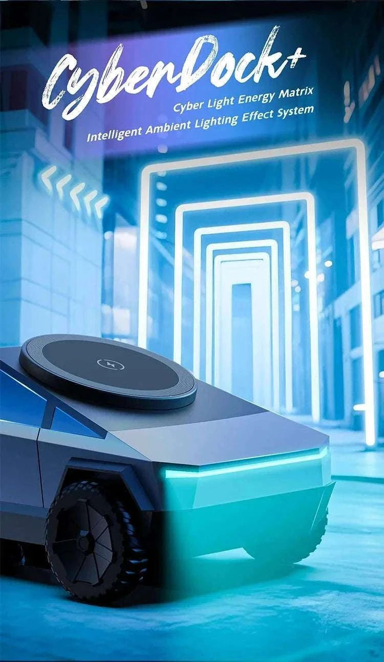 Desktop Cybertruck 3-in-1 Magnetic Wireless Charger-B
