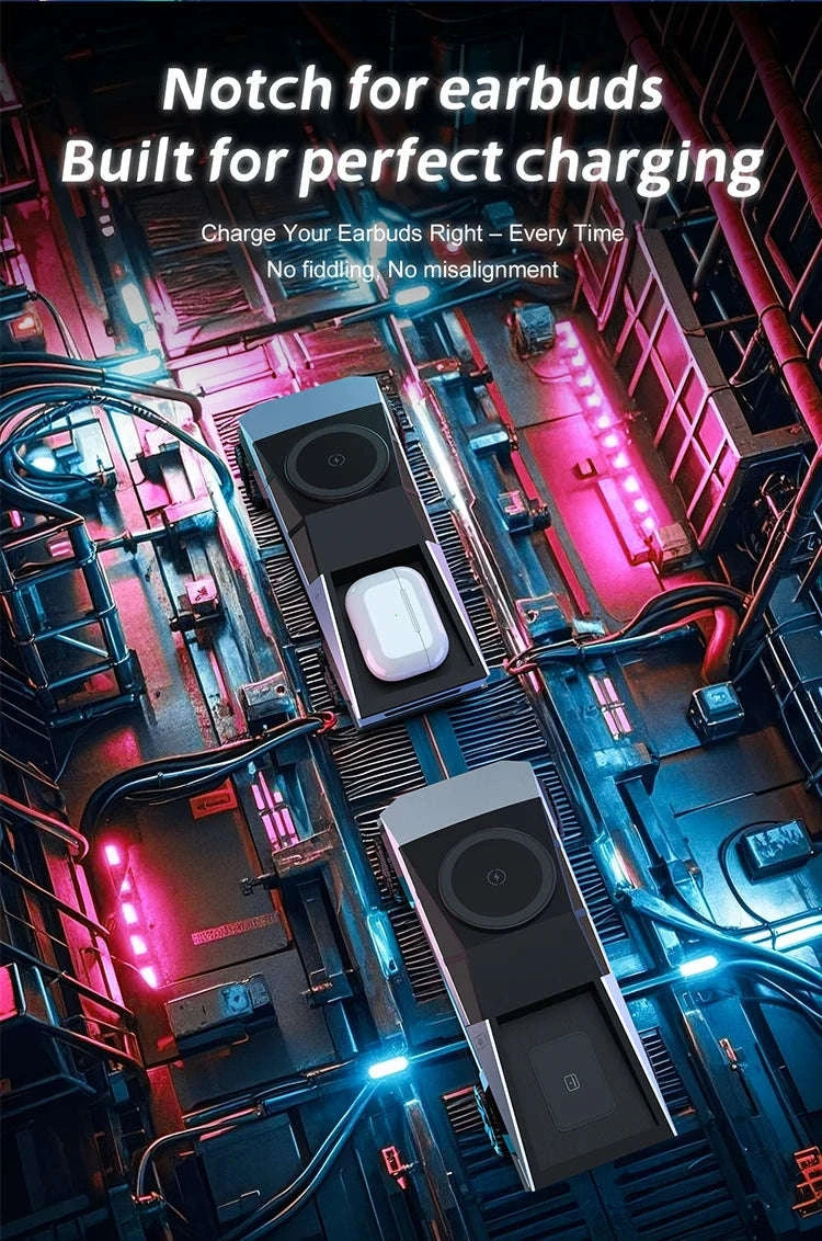 Desktop Cybertruck 3‑in‑1 Magnetic Wireless Charger-B