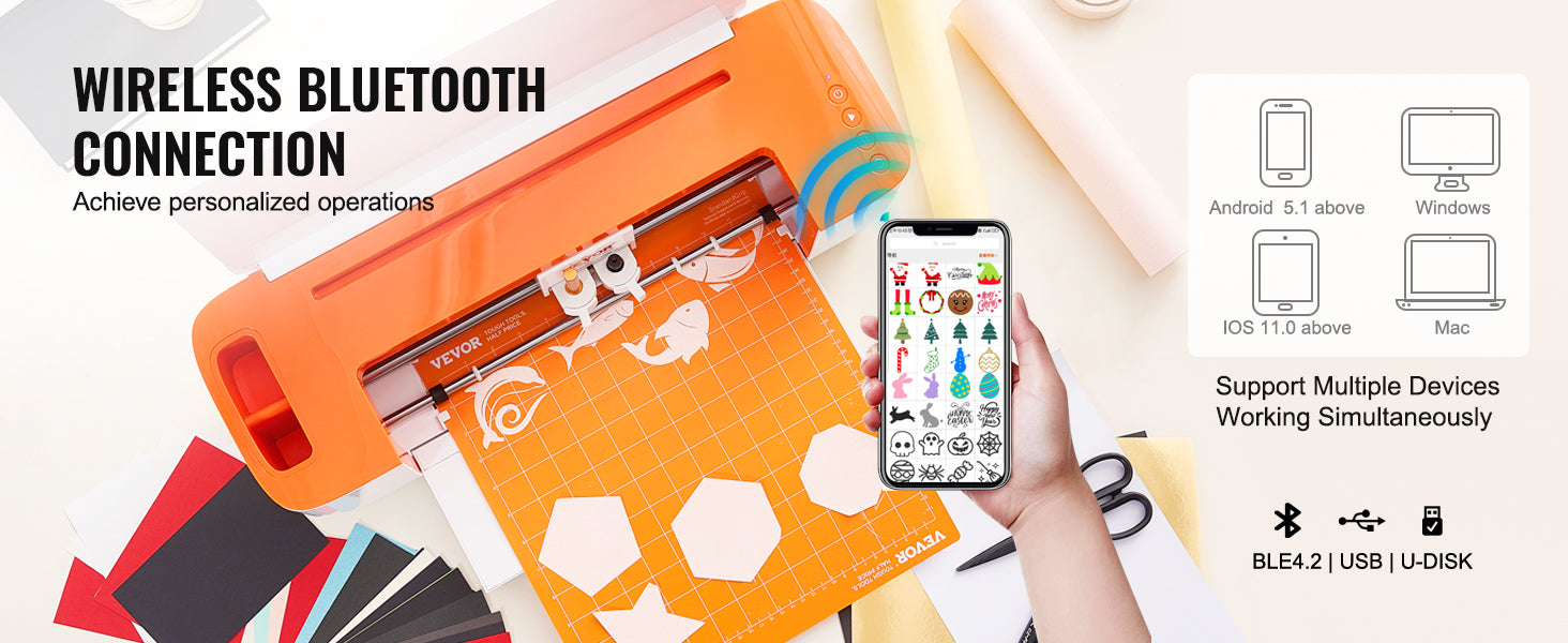 SucceBuy Taglierina per Vinile Plotter da 14 Pollici