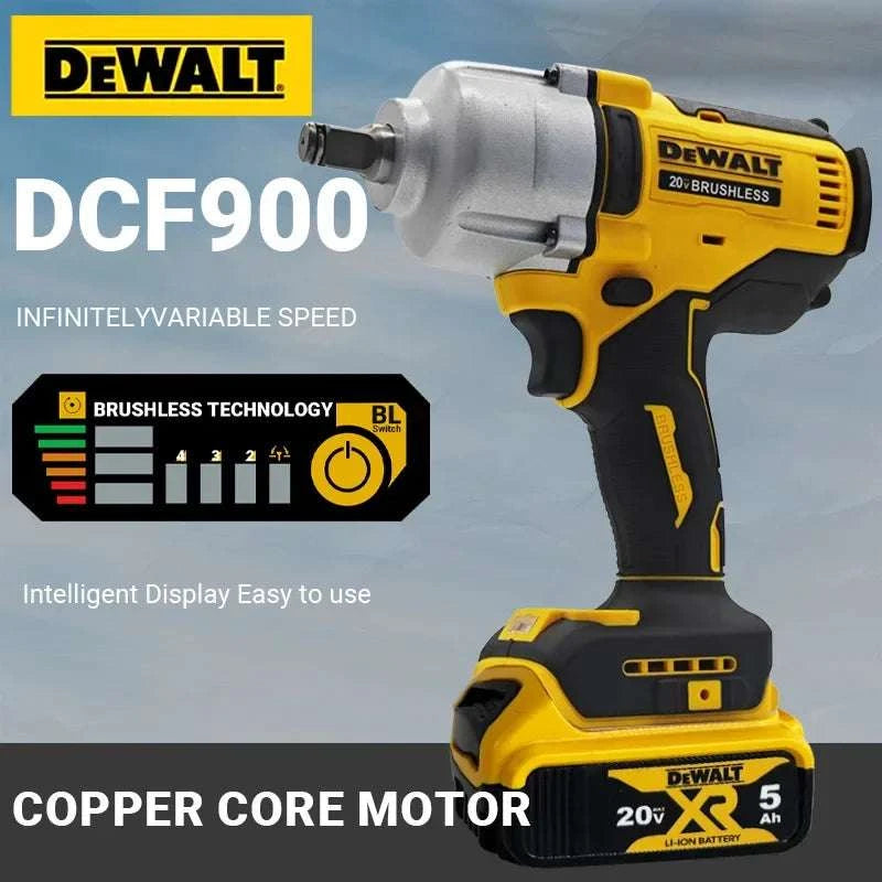 DEWALT 20V Brushless 1/2" Impact Wrench High Torque 3-Speed-900  ONly Tool