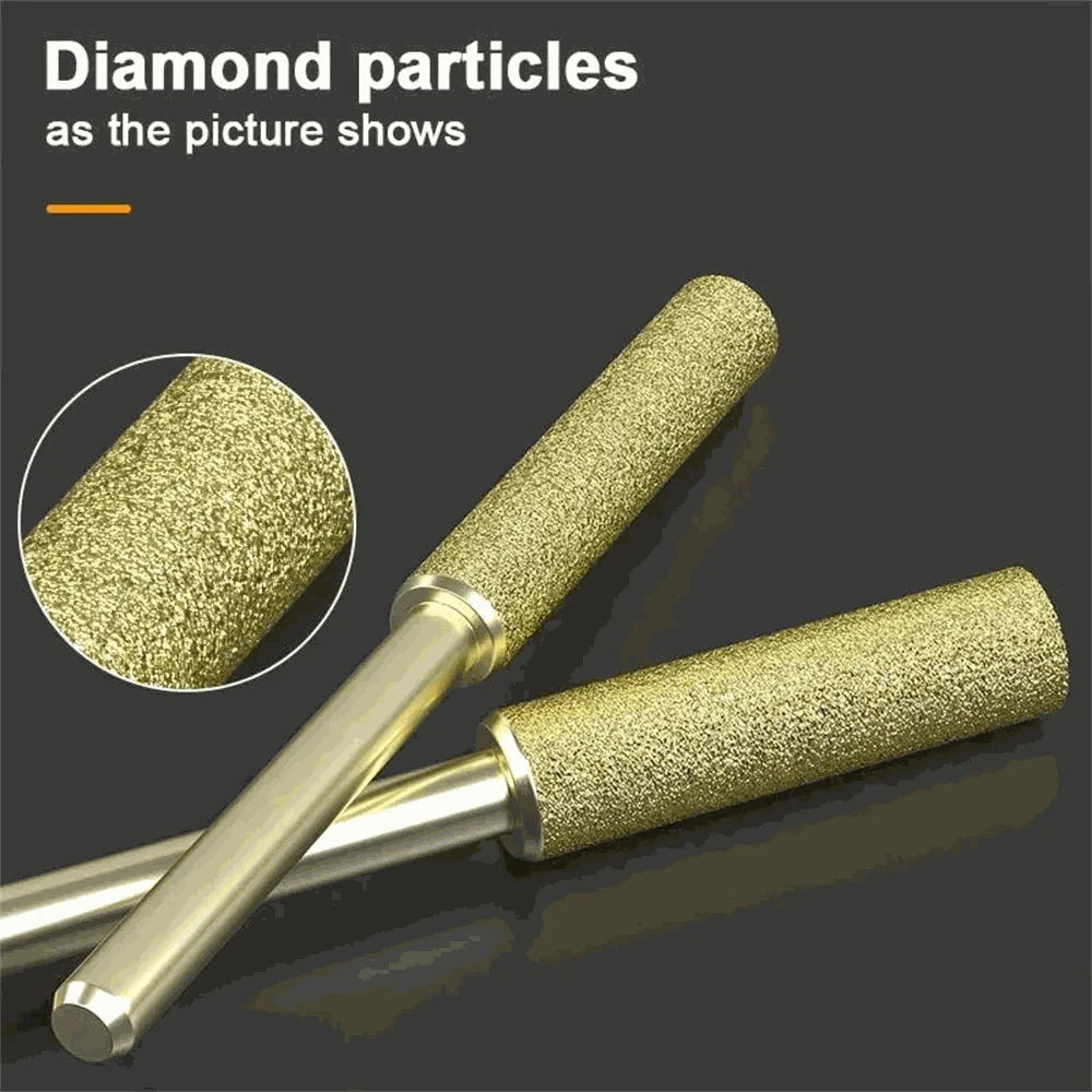 Diamond Chainsaw Sharpener Burrs 6pcs Kit-Golden 5.5mmx6pcs
