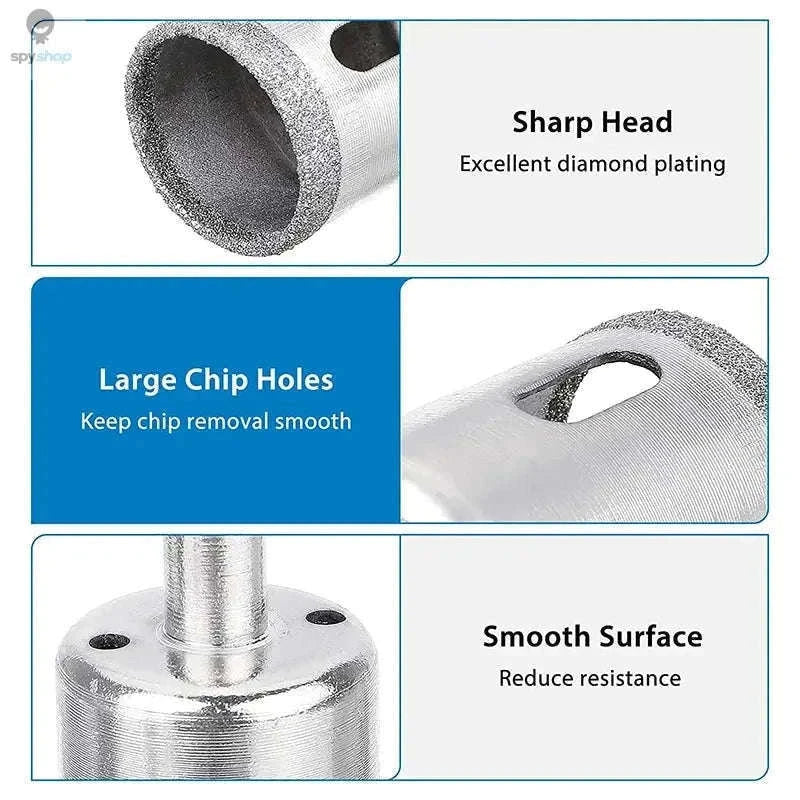 Diamond Hole Saw Kit with Adjustable Suction Guide-1pc