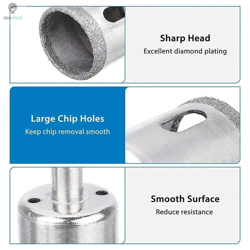 Diamond Hole Saw Kit with Adjustable Suction Guide-1pc