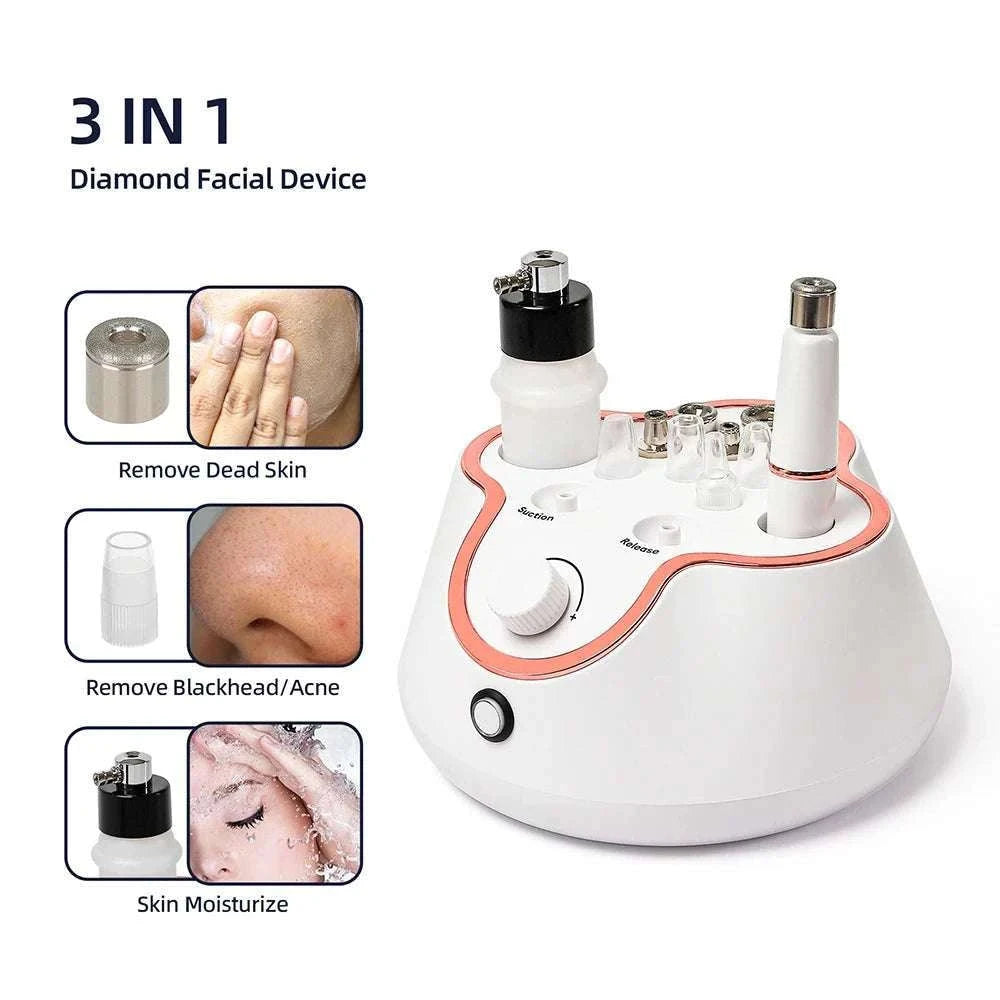 Diamond Microdermabrasion Machine for Deep Facial Exfoliation-US PLUG (100-110V)