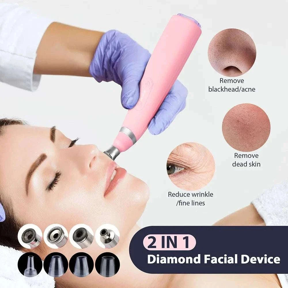 Diamond Microdermabrasion Machine for Deep Facial Exfoliation-US PLUG (100-110V)