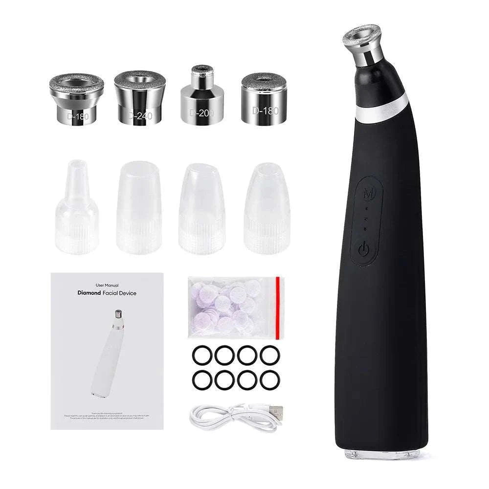 Diamond Microdermabrasion Machine for Deep Facial Exfoliation-US PLUG (100-110V)