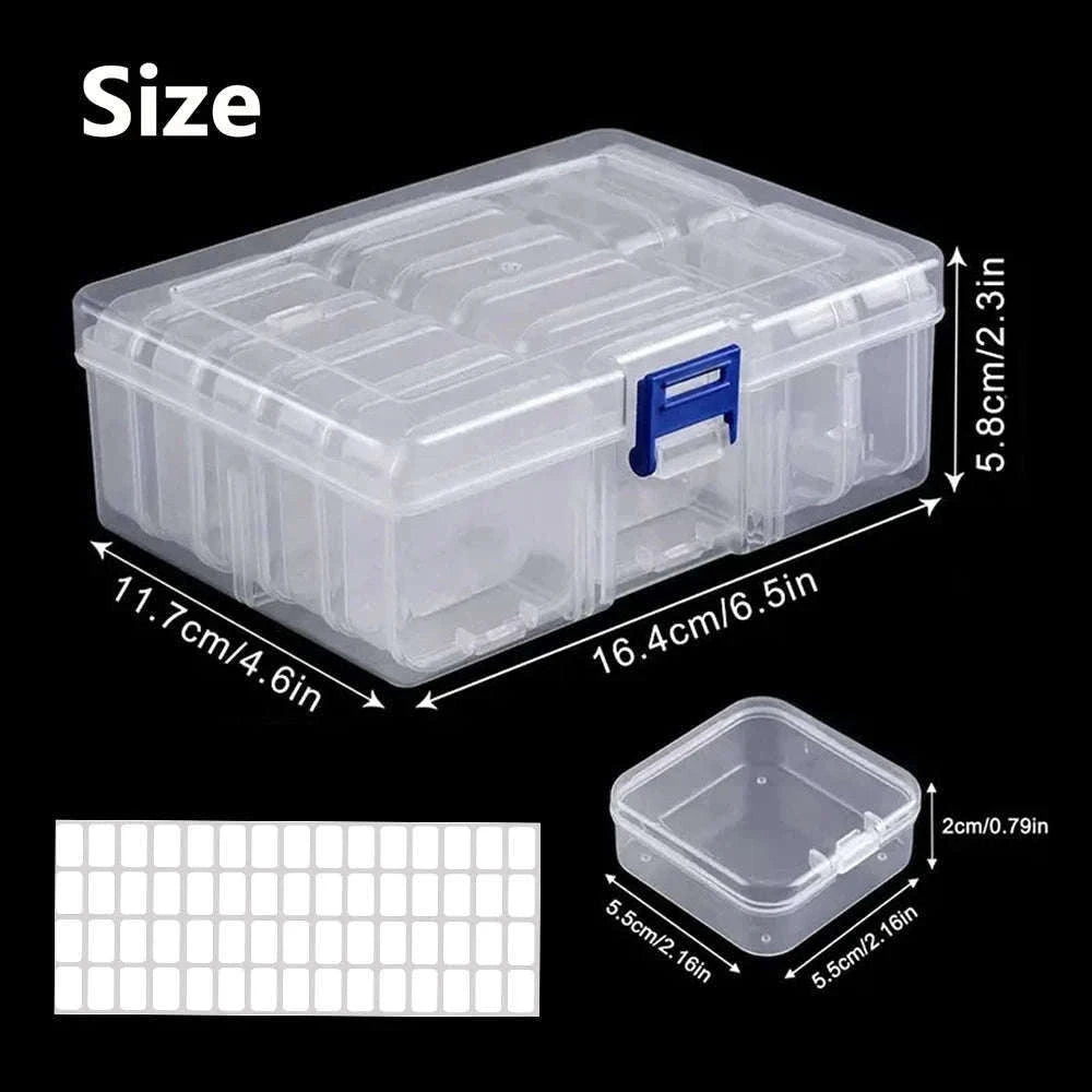 Diamond Painting Storage Box with Stackable Compartments-12 Grids