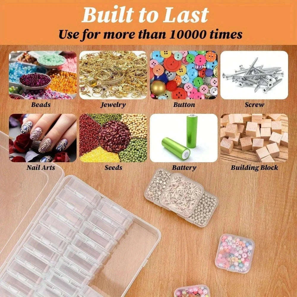Diamond Painting Storage Box with Stackable Compartments-12 Grids