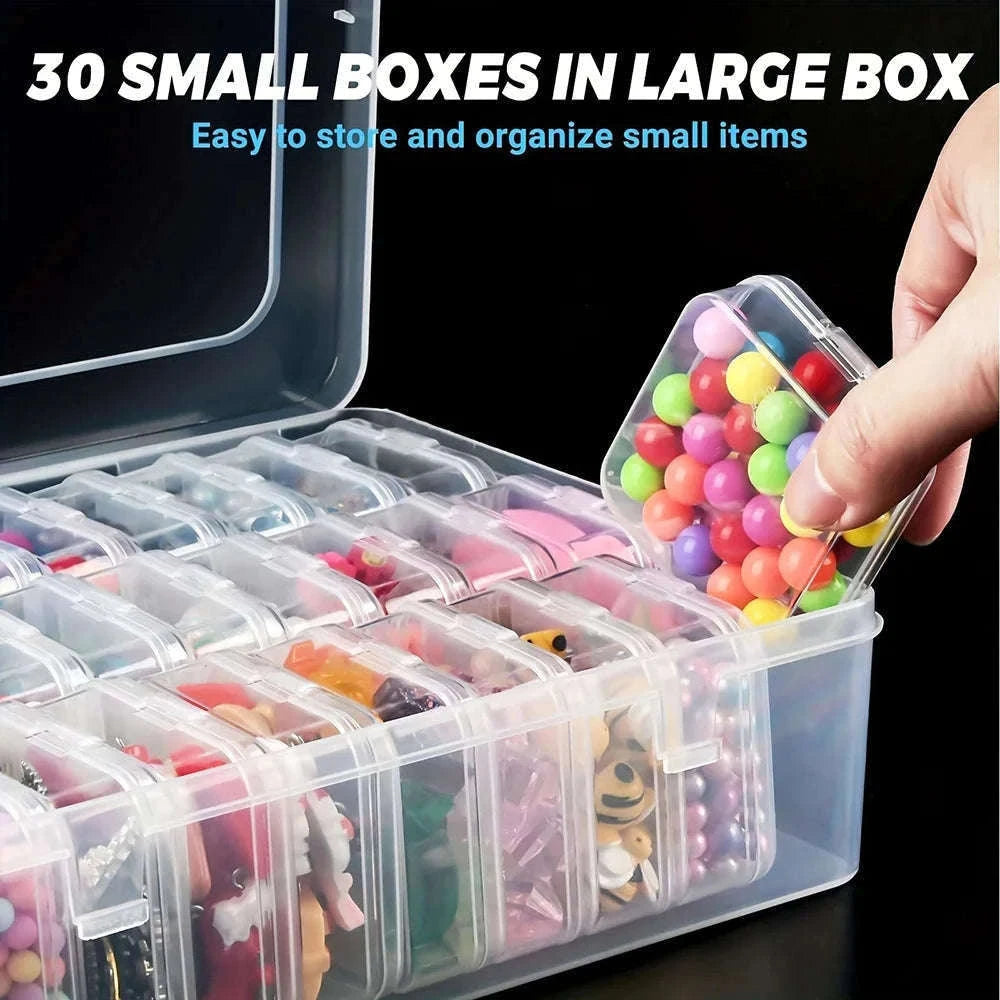 Diamond Painting Storage Box with Stackable Compartments-12 Grids