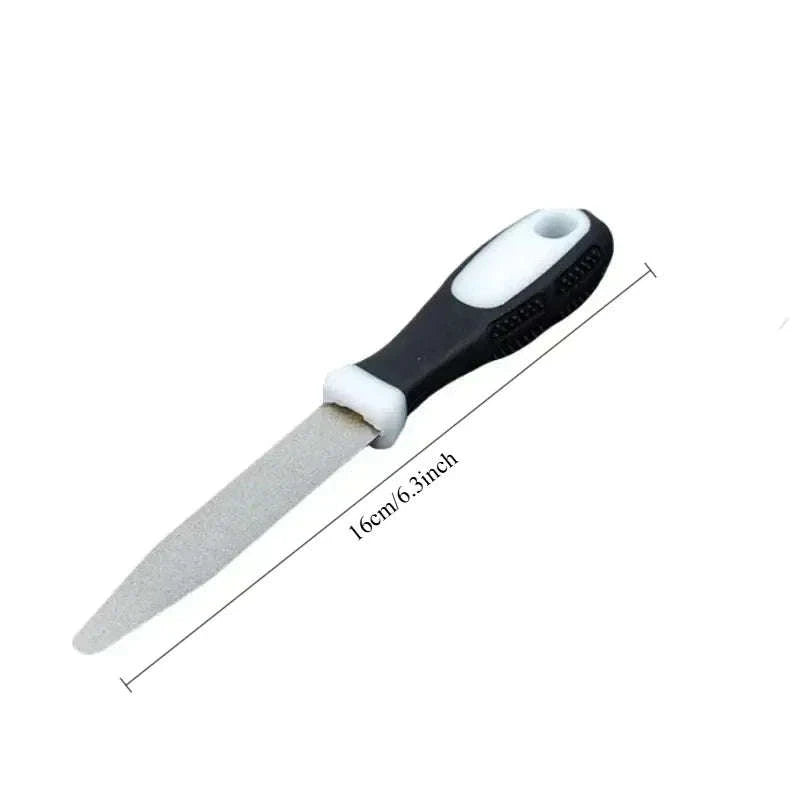 Diamond Sharpening Stone with Dual-Sided Flat and Curved Design-6.3inch  5.5inch / M